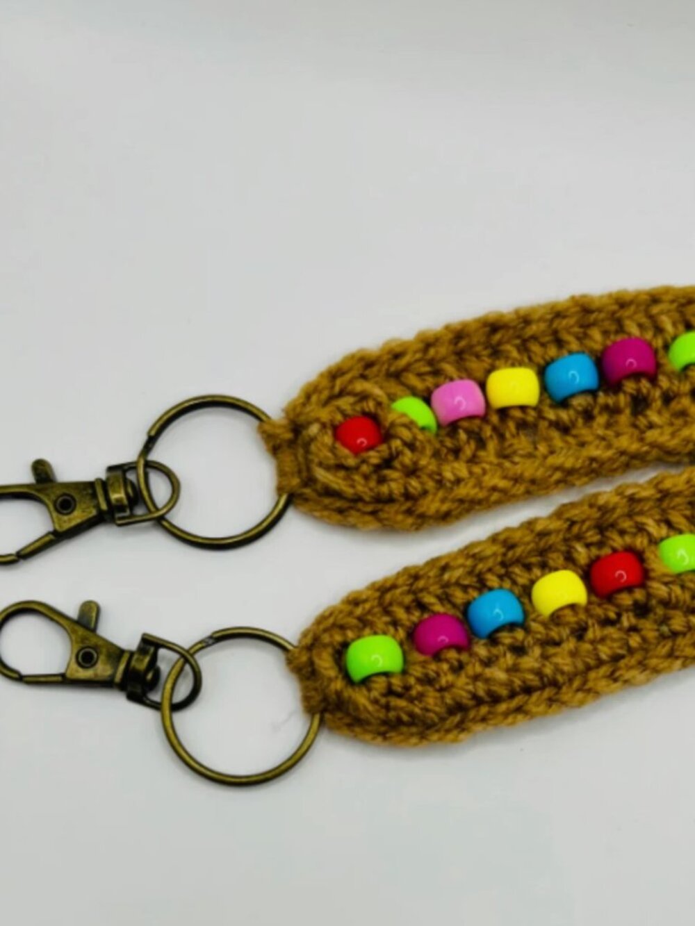 FIDGET KEYCHAIN Anxiety Relief Crocheted Fidget Keychain - 2 PIECES